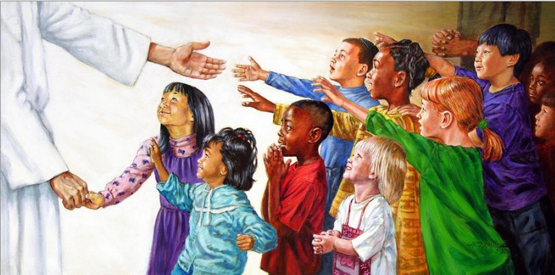 children coming to Jesus